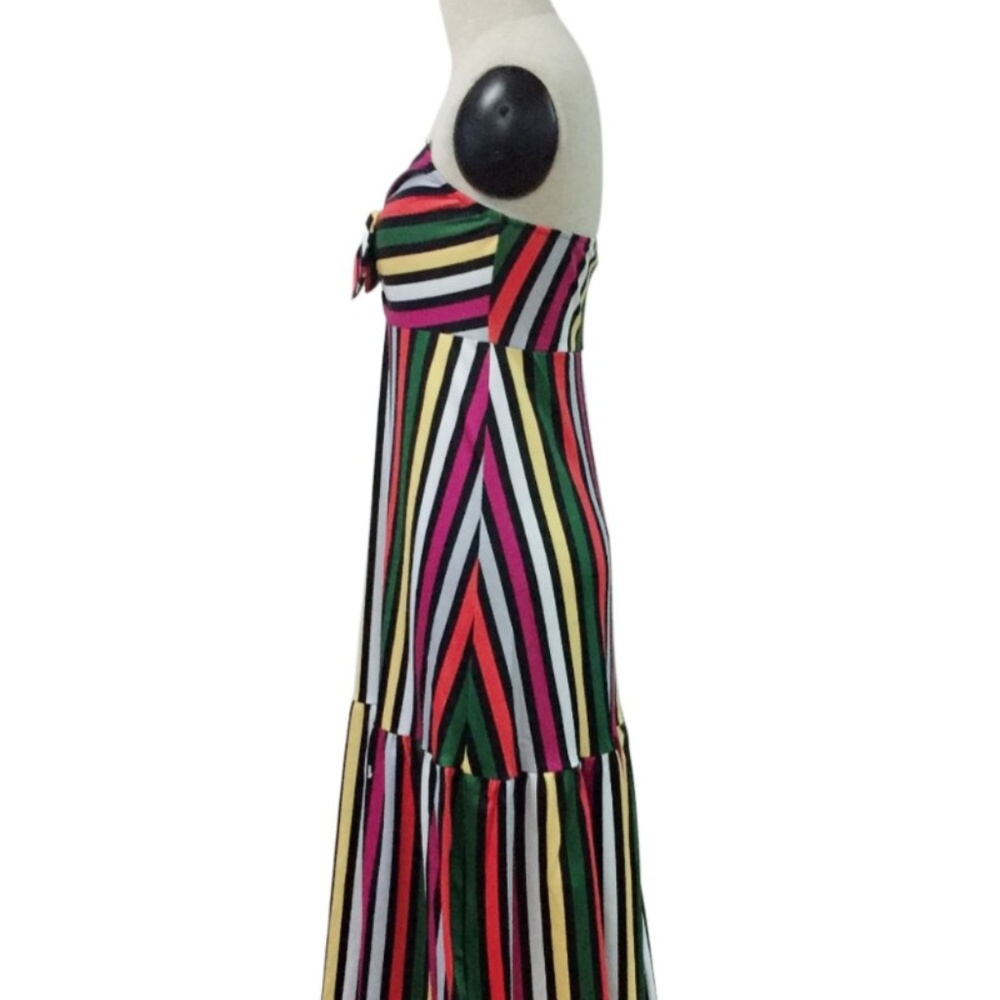 NWOT Strapless Stripe Long Maxi Dress - Picture 5 of 7